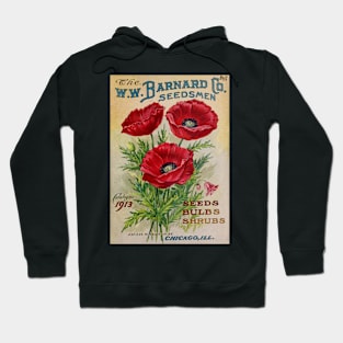 Poppy flowers -  Vintage Advertising Hoodie